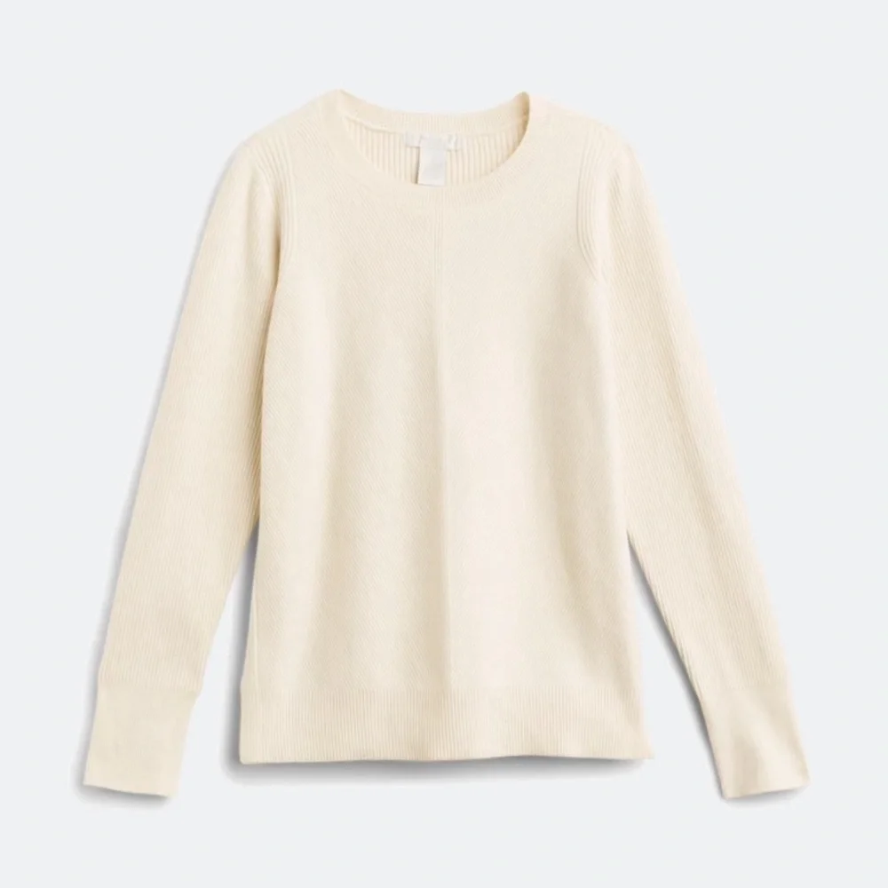 NWOT Design History Textured Crewneck Sweater